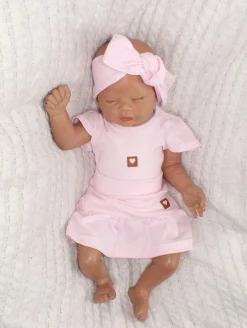 Bawełniana spódniczka niemowlęca różowa ostatnie sztuki 62