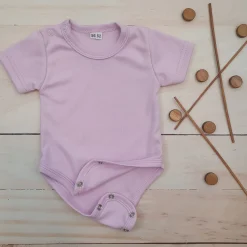 Body rosnące wraz z dzieckiem, krótki rękaw 56-86 bliss lila