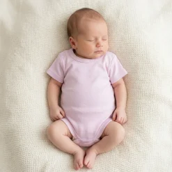Body rosnące wraz z dzieckiem, krótki rękaw 56-86 bliss lila