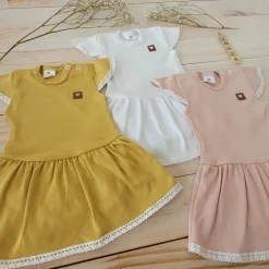 Body sukienka na lato bodosukienka krótki rękaw różowa ostatnie sztuki 56