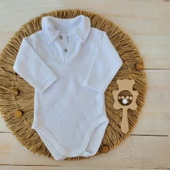 Body z kołnierzykiem dla chłopca 56-86 100% Bawełna Polobody