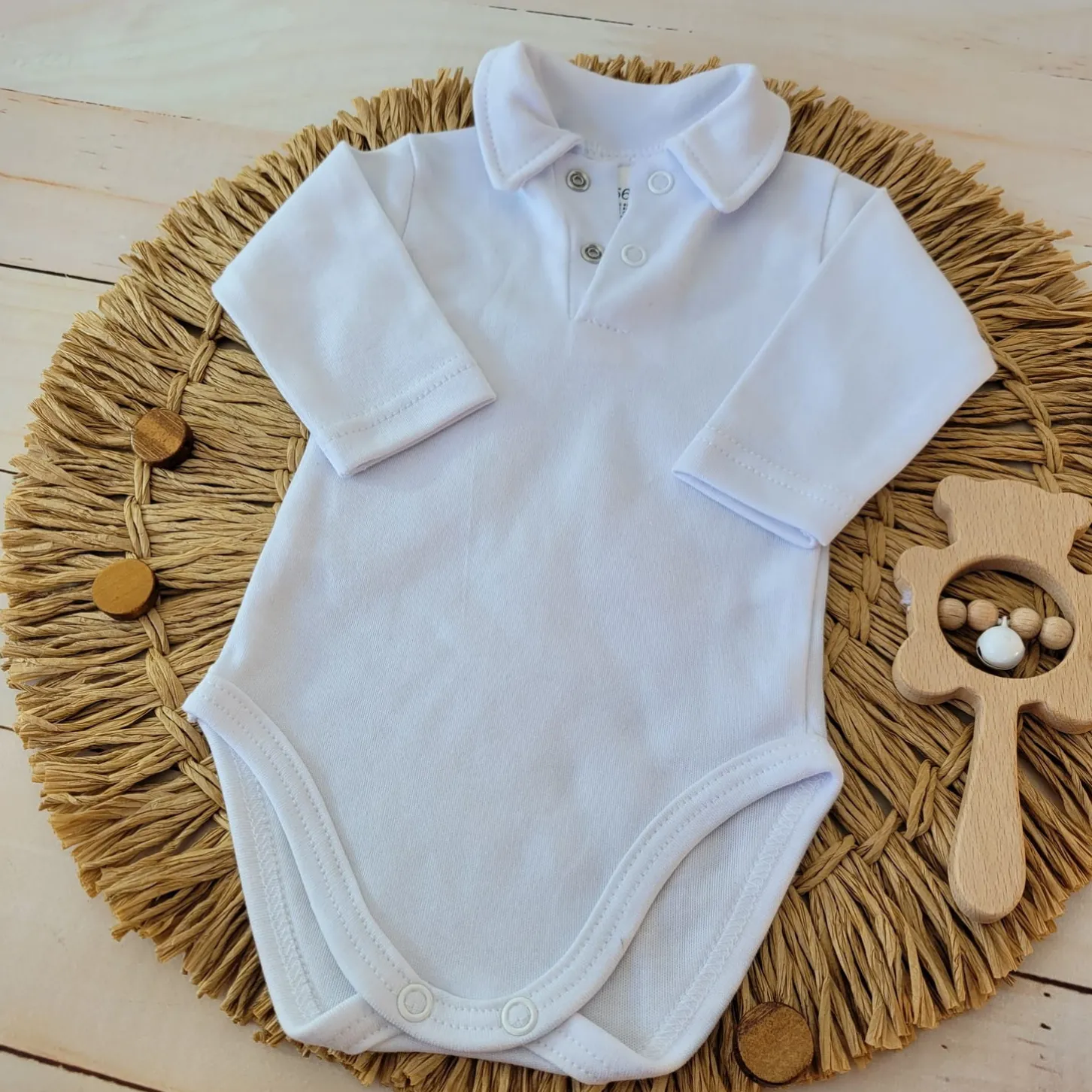 Body z kołnierzykiem dla chłopca 56-86 100% Bawełna Polobody