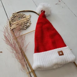 Czapka dziecięca, młodzieżowa, dla dorosłych włóczkowa Mikołajkowa ostatnia sztuka 0/12