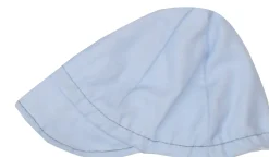 Czapka kaszkiet na lato elegancka z tkaniny niebieska ostatnie sztuki 56, 74, 80