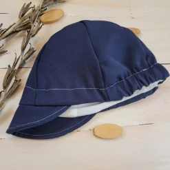Czapka kaszkiet na lato granatowy, do garniturku elegant 56-86