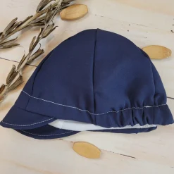 Czapka kaszkiet na lato granatowy, do garniturku elegant 56-86