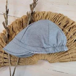 Czapka kaszkiet na lato szara, do garniturku elegant ostatnie sztuki 56, 62, 74, 86