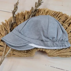 Czapka kaszkiet na lato szara, do garniturku elegant ostatnie sztuki 56, 62, 74, 86