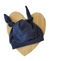 Czapka niemowlęca 56-86 jeansowa