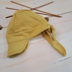 Czapka piratka na lato kaszkiet musztardowa ostatnie sztuki 56-86