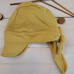 Czapka piratka na lato kaszkiet musztardowa ostatnie sztuki 56-86