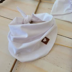 Czapka turban + chustka rozmiar 0-6miesięcy 6-12miesięcy 1-3lat biała