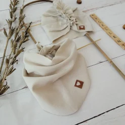 Czapka turban + chustka rozmiar 0-6miesięcy 6-12miesięcy 1-3lat beżowy