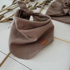 Czapka turban + chustka rozmiar 0-6miesięcy 6-12miesięcy 1-3lat czekoladowy