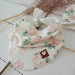 Czapka turban + chustka rozmiar 0-6miesięcy 6-12miesięcy 1-3lat w kwiaty