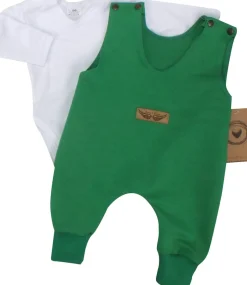 2 cz komplet body + spodnie na szelkach zielony 50 ostatnie sztuki