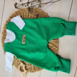 2 cz komplet body + spodnie na szelkach zielony 50 ostatnie sztuki