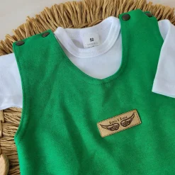 2 cz komplet body + spodnie na szelkach zielony 50 ostatnie sztuki