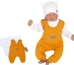 2 cz komplet body + spodnie na szelkach musztardowy ostatnie sztuki 50