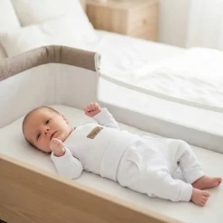 2 cz komplet prążkowany body+spodnie 56-86 biały