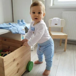 5-cz nowoczesny garniturek do chrztu , komplet elegancki 56-86 baby blue
