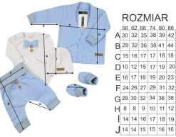 5-cz nowoczesny garniturek do chrztu , komplet elegancki 56-86 baby blue