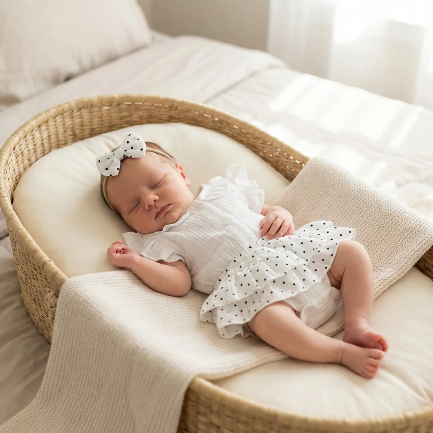 3 cz zestaw komplet lato body+bloomersy ze spódniczką +opaska 56-86 white