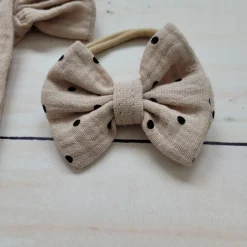 3 cz zestaw komplet lato body+bloomersy ze spódniczką +opaska cloud beige