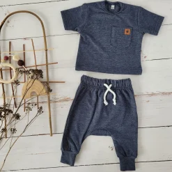 2 cz zestaw komplet t-shirt +spodnie jeansowy ostatnie sztuki 56-86