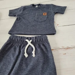 2 cz zestaw komplet t-shirt +spodnie jeansowy ostatnie sztuki 56-86