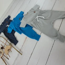 2 cz zestaw komplet tshirt +spodnie 56-86 kobaltowy błękit