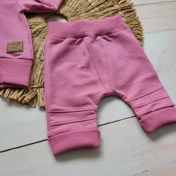 Dres niemowlęcy 2 cz bawełniany z odpinanym kapturem 56-86 rosy dream