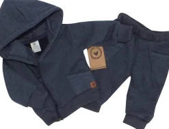 Dres niemowlęcy 2 cz z ocieplanej dresówki jeansowy ostatnie sztuki: 56,74