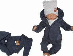 Dres niemowlęcy 2 cz z ocieplanej dresówki jeansowy ostatnie sztuki: 56,74