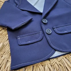 Elegancka marynarka niemowlęca tkanina 56-86 granatowa