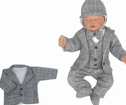 Elegancka marynarka niemowlęca tkanina krata ostatnie sztuki 74