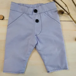 Eleganckie Spodnie niemowlęce z tkaniny niebieskie ostatnie sztuki 50