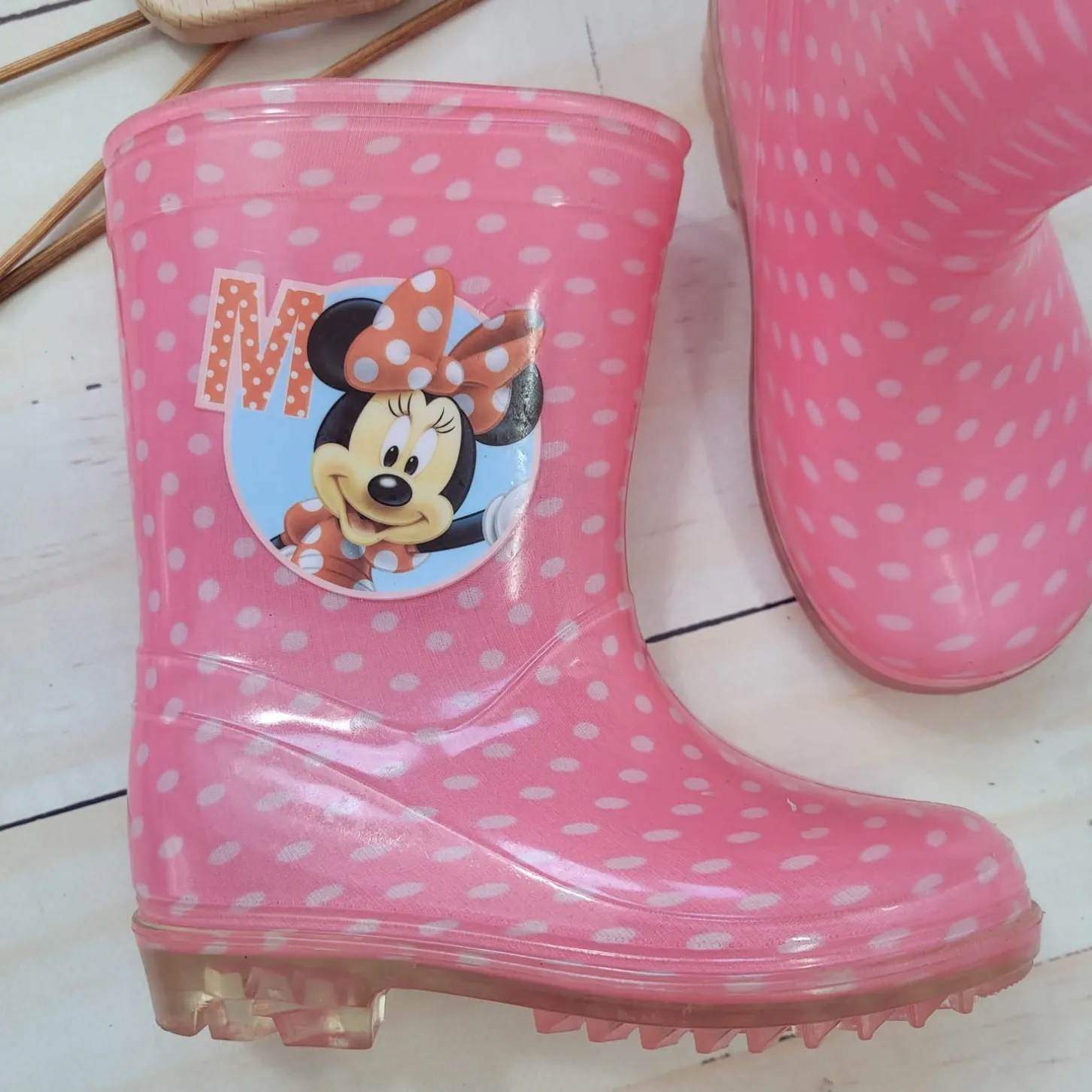 Kalosze dziecięce dla dziewczynki z Myszką Mickey