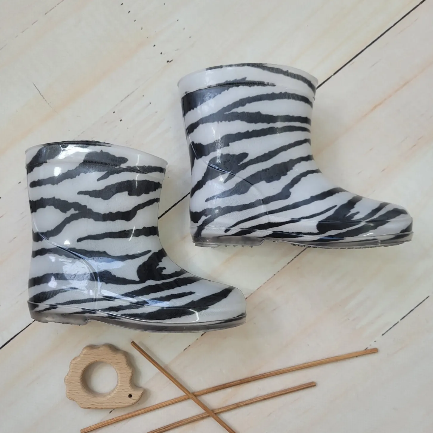Kalosze dziecięce zebra