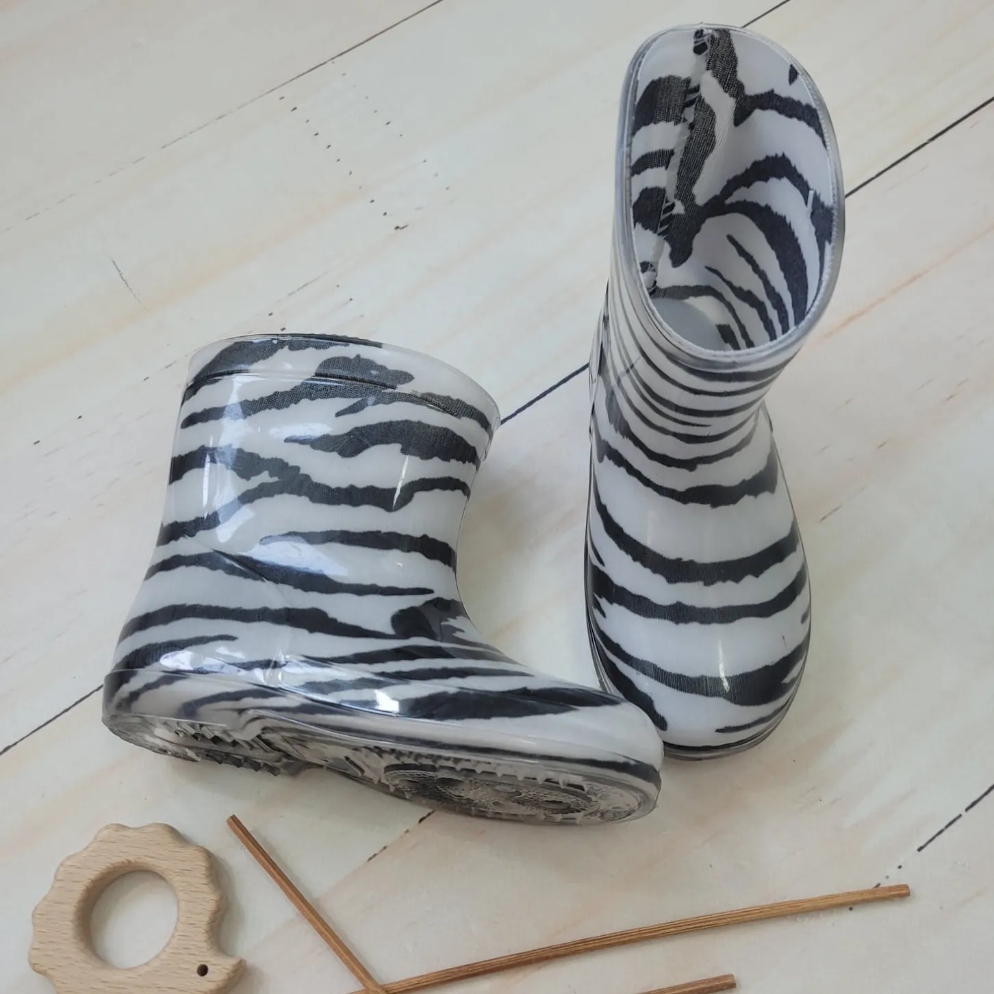 Kalosze dziecięce zebra