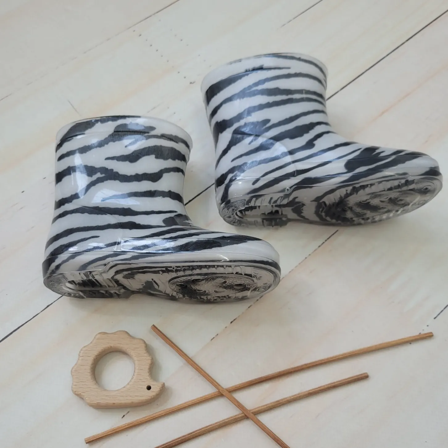 Kalosze dziecięce zebra