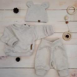 KAZUM 3 cz komplet bluza oversize + spodnie+ czapka sand glow ostatnie sztuki 80, 86