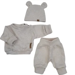 KAZUM 3 cz komplet bluza oversize + spodnie+ czapka sand glow ostatnie sztuki 80, 86