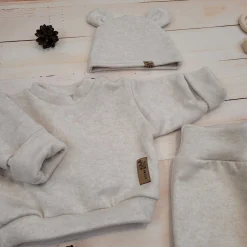 KAZUM 3 cz komplet bluza oversize + spodnie+ czapka sand glow ostatnie sztuki 80, 86