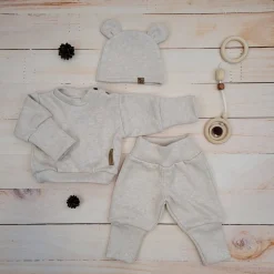 KAZUM 3 cz komplet bluza oversize + spodnie+ czapka sand glow ostatnie sztuki 80, 86