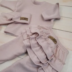 KAZUM 3 cz komplet bluza oversize + legginsy ze spódniczką+ opaska 56 pink glow