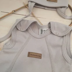 KAZUM 4 cz komplet: body +śpioch+kaftanik+czapka silver ostatnie sztuki 50