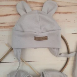 KAZUM 4 cz komplet: body +śpioch+kaftanik+czapka silver ostatnie sztuki 50