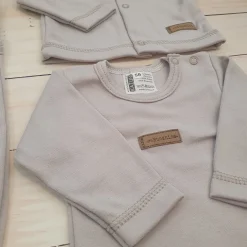 KAZUM 4 cz komplet: body +śpioch+kaftanik+czapka silver ostatnie sztuki 50