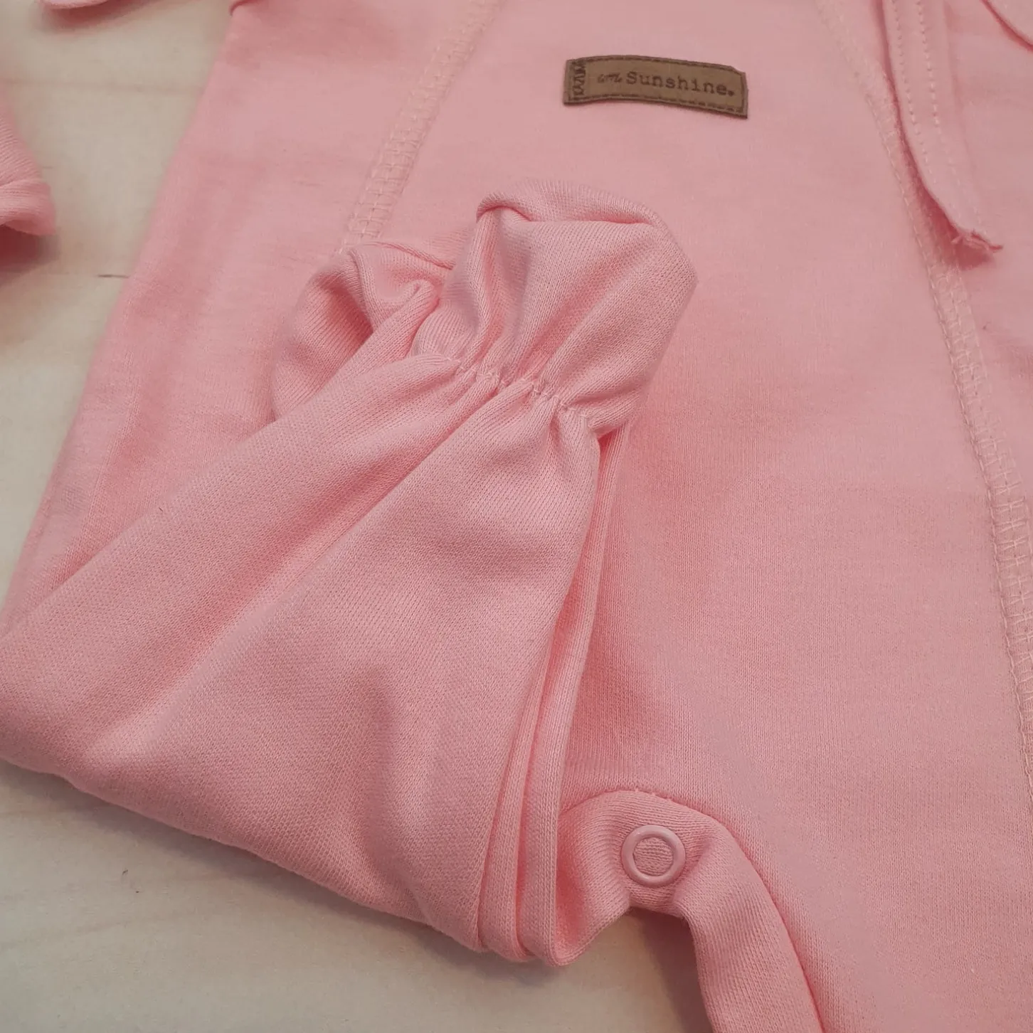 KAZUM 4 cz komplet: body +śpioch+kaftanik+czapka coral pink ostatnie sztuki 50, 62